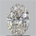 Natural Diamond 0.90 Carats, Oval with  Cut, I Color, VS2 Clarity and Certified by GIA