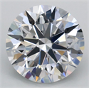 Lab Grown Diamond 2.04 Carats, Round with Ideal Cut, D Color, VVS2 Clarity and Certified by IGI