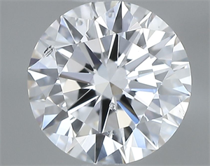 Picture of Natural Diamond 0.71 Carats, Round with Excellent Cut, D Color, SI2 Clarity and Certified by GIA