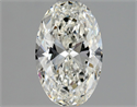 Natural Diamond 1.02 Carats, Oval with  Cut, I Color, SI1 Clarity and Certified by GIA