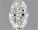 Natural Diamond 0.50 Carats, Oval with  Cut, G Color, SI1 Clarity and Certified by GIA