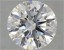 Lab Grown Diamond 3.01 Carats, Round with Excellent Cut, F Color, IF Clarity and Certified by GIA
