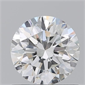 Natural Diamond 0.80 Carats, Round with Excellent Cut, F Color, VVS1 Clarity and Certified by GIA