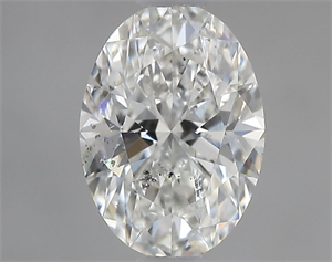 Picture of Natural Diamond 0.80 Carats, Oval with  Cut, H Color, SI2 Clarity and Certified by GIA