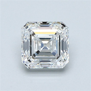 Picture of Natural Diamond 1.00 Carats, Asscher with  Cut, D Color, VS1 Clarity and Certified by GIA