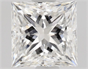 Natural Diamond 0.80 Carats, Princess with  Cut, E Color, VVS1 Clarity and Certified by GIA
