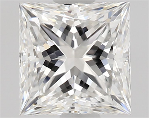Picture of Natural Diamond 0.80 Carats, Princess with  Cut, E Color, VVS1 Clarity and Certified by GIA