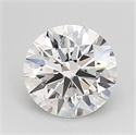 Lab Grown Diamond 1.06 Carats, Round with Ideal Cut, D Color, VVS2 Clarity and Certified by IGI