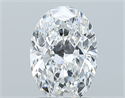 Natural Diamond 0.91 Carats, Oval with  Cut, D Color, VS2 Clarity and Certified by GIA