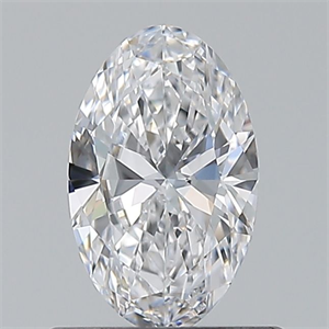 Picture of Natural Diamond 0.51 Carats, Oval with  Cut, D Color, VVS1 Clarity and Certified by GIA