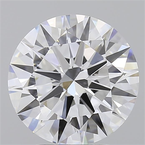 Picture of Lab Grown Diamond 3.05 Carats, Round with Excellent Cut, D Color, IF Clarity and Certified by IGI