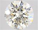 Natural Diamond 4.01 Carats, Round with Very Good Cut, K Color, VS1 Clarity and Certified by GIA