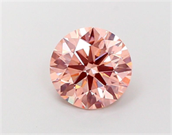 Picture of Lab Grown Diamond 2.06 Carats, Round with Ideal Cut, Fancy Intense Pink Color, VS2 Clarity and Certified by IGI