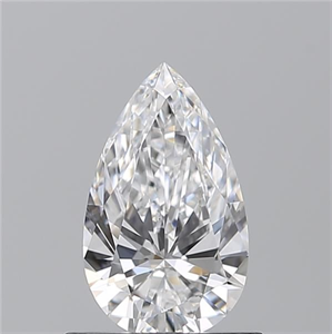 Picture of Natural Diamond 0.71 Carats, Pear with  Cut, D Color, VS2 Clarity and Certified by GIA
