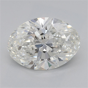 Picture of Natural Diamond 2.53 Carats, Oval with  Cut, H Color, VS2 Clarity and Certified by GIA