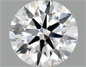 Lab Grown Diamond 0.97 Carats, Round with Ideal Cut, D Color, VVS2 Clarity and Certified by IGI