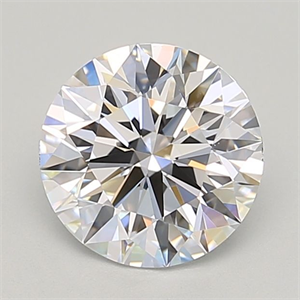 Picture of Lab Grown Diamond 2.02 Carats, Round with Excellent Cut, D Color, IF Clarity and Certified by GIA