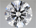 Lab Grown Diamond 7.08 Carats, Round with Ideal Cut, E Color, VVS2 Clarity and Certified by IGI