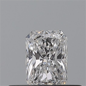 Picture of Natural Diamond 0.30 Carats, Radiant with  Cut, D Color, VVS2 Clarity and Certified by GIA