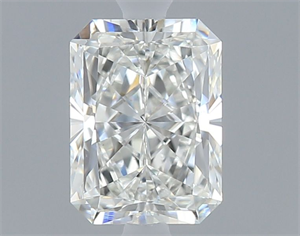 Picture of Natural Diamond 0.53 Carats, Radiant with  Cut, H Color, VS1 Clarity and Certified by GIA