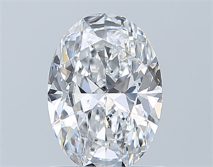Foto Diamante Natural 0.80 quilates, Ovalado , Color D, claridad SI1 y certificado GIA de