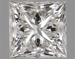 Picture of Natural Diamond 0.51 Carats, Princess with  Cut, I Color, SI2 Clarity and Certified by GIA
