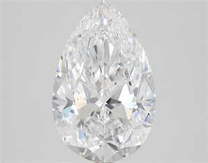 Picture of Natural Diamond 3.00 Carats, Pear with  Cut, D Color, SI1 Clarity and Certified by GIA
