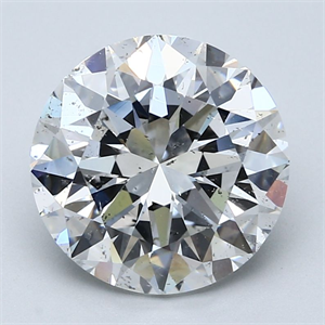 Picture of Natural Diamond 5.00 Carats, Round with Very Good Cut, E Color, SI2 Clarity and Certified by GIA