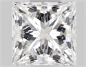 Natural Diamond 0.54 Carats, Princess with  Cut, D Color, VVS1 Clarity and Certified by GIA