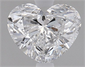 Natural Diamond 1.54 Carats, Heart with  Cut, E Color, SI2 Clarity and Certified by GIA