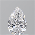Natural Diamond 0.70 Carats, Pear with  Cut, D Color, VS2 Clarity and Certified by GIA