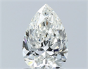 Natural Diamond 0.90 Carats, Pear with  Cut, H Color, IF Clarity and Certified by GIA