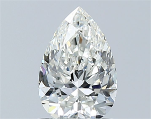 Picture of Natural Diamond 0.90 Carats, Pear with  Cut, H Color, IF Clarity and Certified by GIA