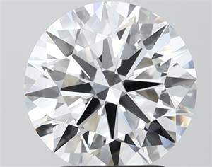 Picture of Lab Grown Diamond 3.01 Carats, Round with Ideal Cut, E Color, VVS2 Clarity and Certified by IGI