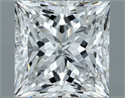 Natural Diamond 2.02 Carats, Princess with  Cut, F Color, SI1 Clarity and Certified by GIA