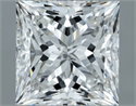 Natural Diamond 2.02 Carats, Princess with  Cut, F Color, SI1 Clarity and Certified by GIA