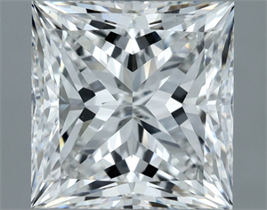 Picture of Natural Diamond 2.02 Carats, Princess with  Cut, F Color, SI1 Clarity and Certified by GIA