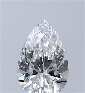 Foto Diamante Natural 0.50 quilates, De pera , Color F, claridad SI2 y certificado GIA de