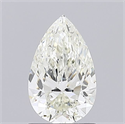 Natural Diamond 1.00 Carats, Pear with  Cut, I Color, SI2 Clarity and Certified by IGI