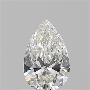 Picture of Natural Diamond 0.52 Carats, Pear with  Cut, H Color, VVS2 Clarity and Certified by GIA