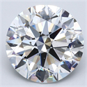 Natural Diamond 5.50 Carats, Round with Excellent Cut, F Color, SI2 Clarity and Certified by GIA