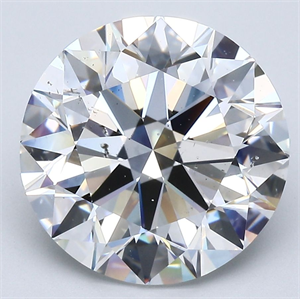 Picture of Natural Diamond 5.50 Carats, Round with Excellent Cut, F Color, SI2 Clarity and Certified by GIA