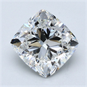 Natural Diamond 2.51 Carats, Cushion with  Cut, G Color, VS1 Clarity and Certified by GIA