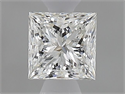 Natural Diamond 0.53 Carats, Princess with  Cut, H Color, VS2 Clarity and Certified by GIA