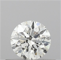 Natural Diamond 0.40 Carats, Round with Excellent Cut, G Color, SI2 Clarity and Certified by IGI