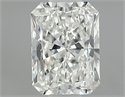 Natural Diamond 0.50 Carats, Radiant with  Cut, I Color, VVS1 Clarity and Certified by GIA