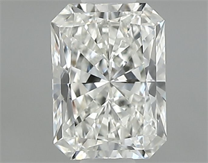 Picture of Natural Diamond 0.50 Carats, Radiant with  Cut, I Color, VVS1 Clarity and Certified by GIA