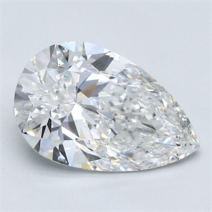 Foto Diamante Natural 2.01 quilates, De pera , Color E, claridad SI1 y certificado GIA de