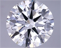 Lab Grown Diamond 3.61 Carats, Round with Excellent Cut, G Color, VS1 Clarity and Certified by GIA