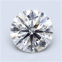 Natural Diamond 1.50 Carats, Round with Excellent Cut, E Color, SI2 Clarity and Certified by IGI